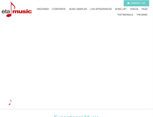 Tablet Screenshot of etamusic.com